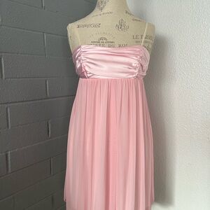Teeze Me Light Pink Strapless Dress